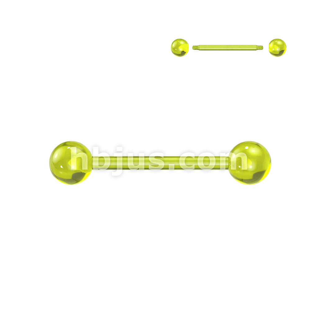 24 Pc Assorted Pack of Bioflex Barbells With Glow In the Dark Acrylic Balls - Image 4