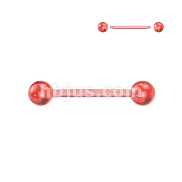 24 Pc Assorted Pack of Bioflex Barbells With Glow In the Dark Acrylic Balls - Image 5