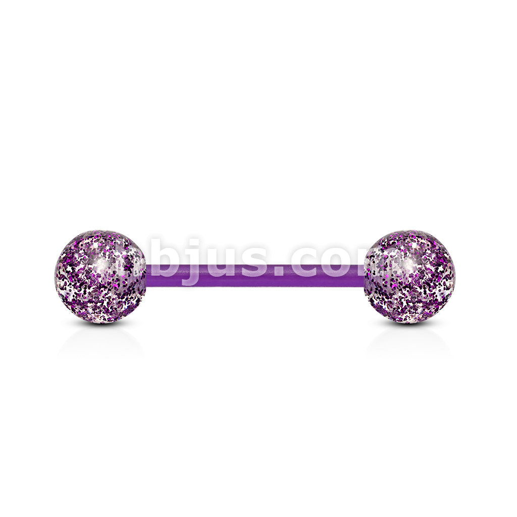 Ultra Glitter Acrylic Balls Flexible PTFE Barbell - Image 3