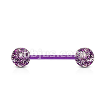 Ultra Glitter Acrylic Balls Flexible PTFE Barbell - Image 3