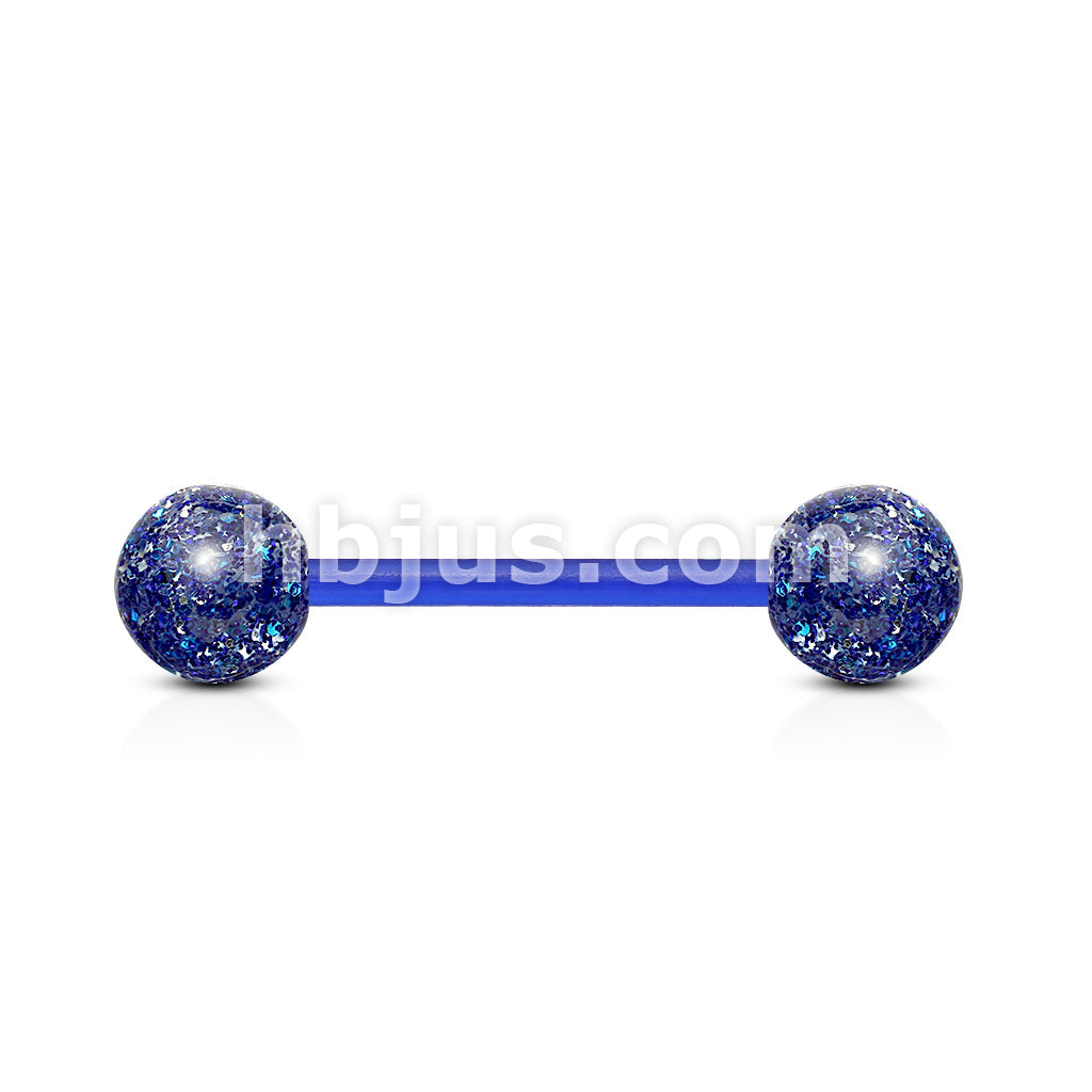 Ultra Glitter Acrylic Balls Flexible PTFE Barbell - Image 4