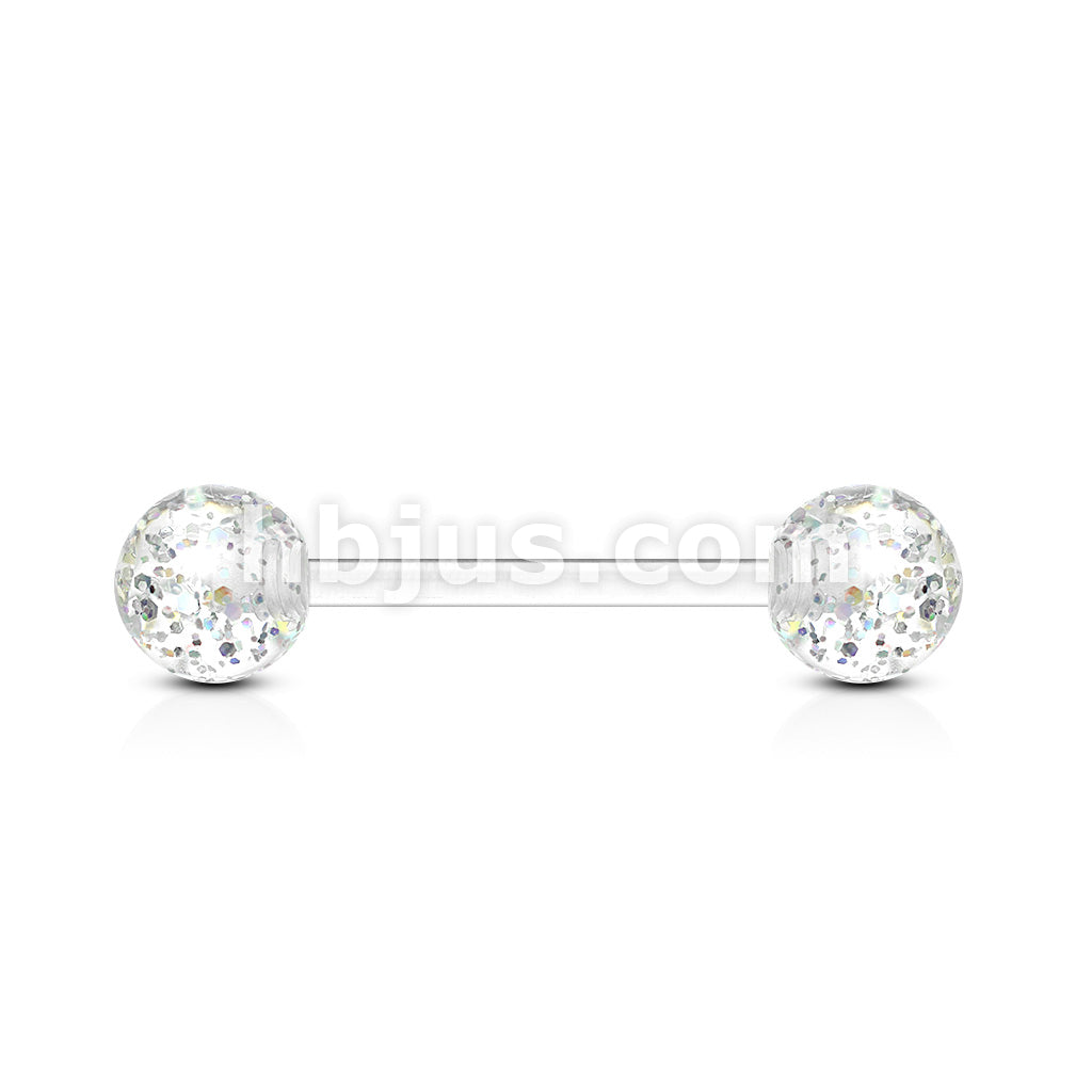 Ultra Glitter Acrylic Balls Flexible PTFE Barbell - Image 5