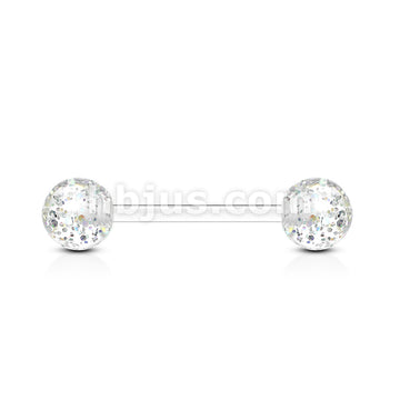 Ultra Glitter Acrylic Balls Flexible PTFE Barbell - Image 5