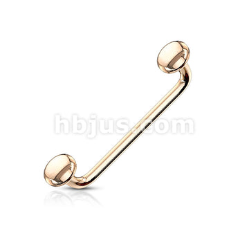 316L Surgical Steel Flat Disc Ends 9 Degree Bent Staple Barbells for... - Image 5