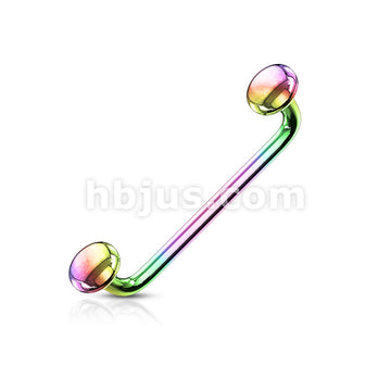 316L Surgical Steel Flat Disc Ends 9 Degree Bent Staple Barbells for... - Image 7