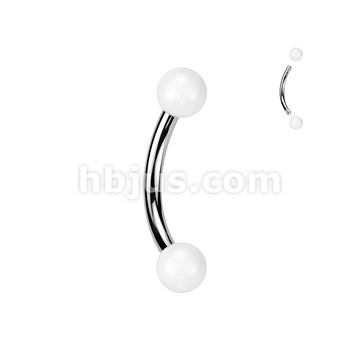 24 Pc Assorted Pack of 316L Curved Barbells With Acrylic Balls - Image 9