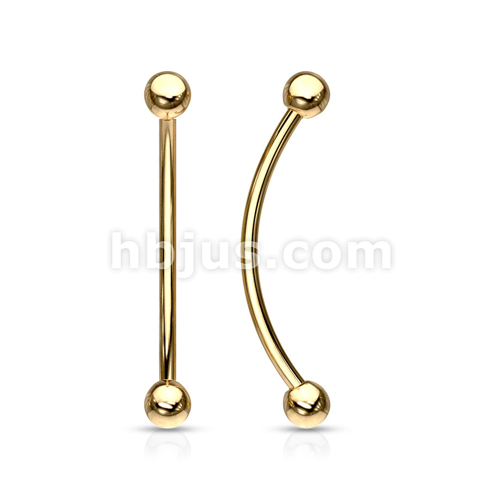 316L Surgical Steel Curved Barbell for Snake Eye Piercing and More - Image 3