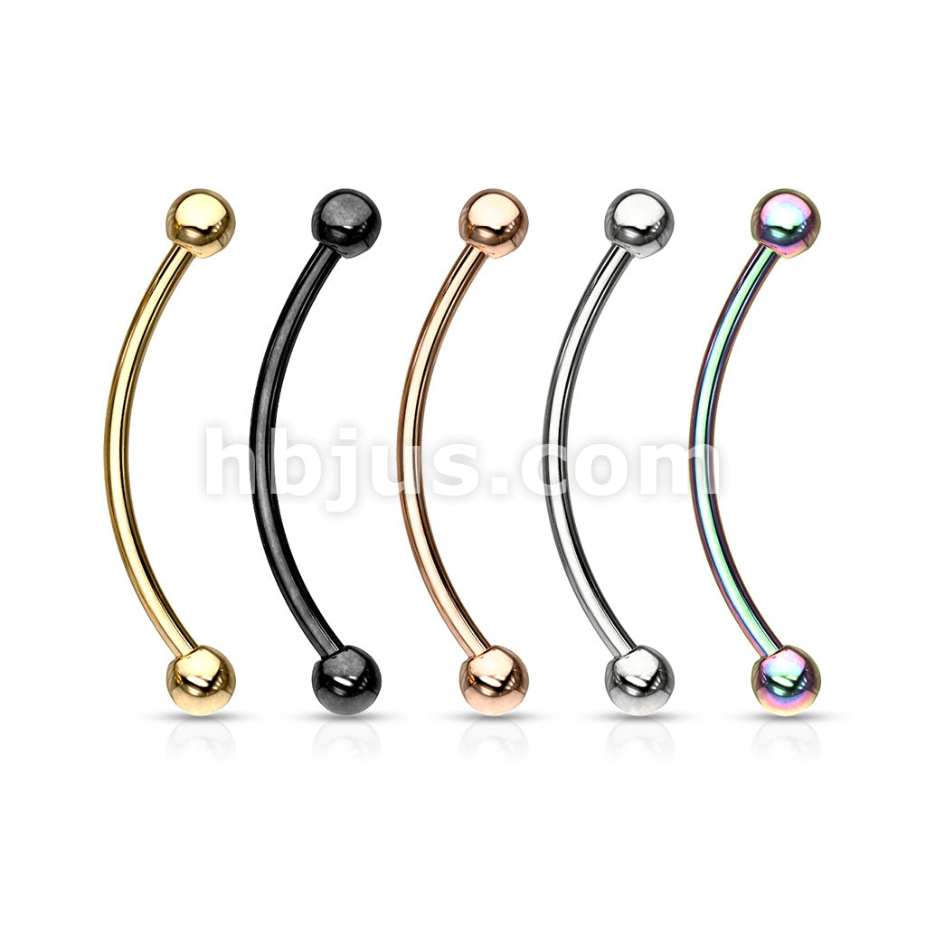 316L Surgical Steel Curved Barbell for Snake Eye Piercing and More - Image 9