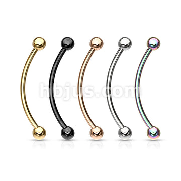 316L Surgical Steel Curved Barbell for Snake Eye Piercing and More - Image 9