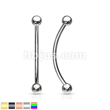 316L Surgical Steel Curved Barbell for Snake Eye Piercing and More - Image 2