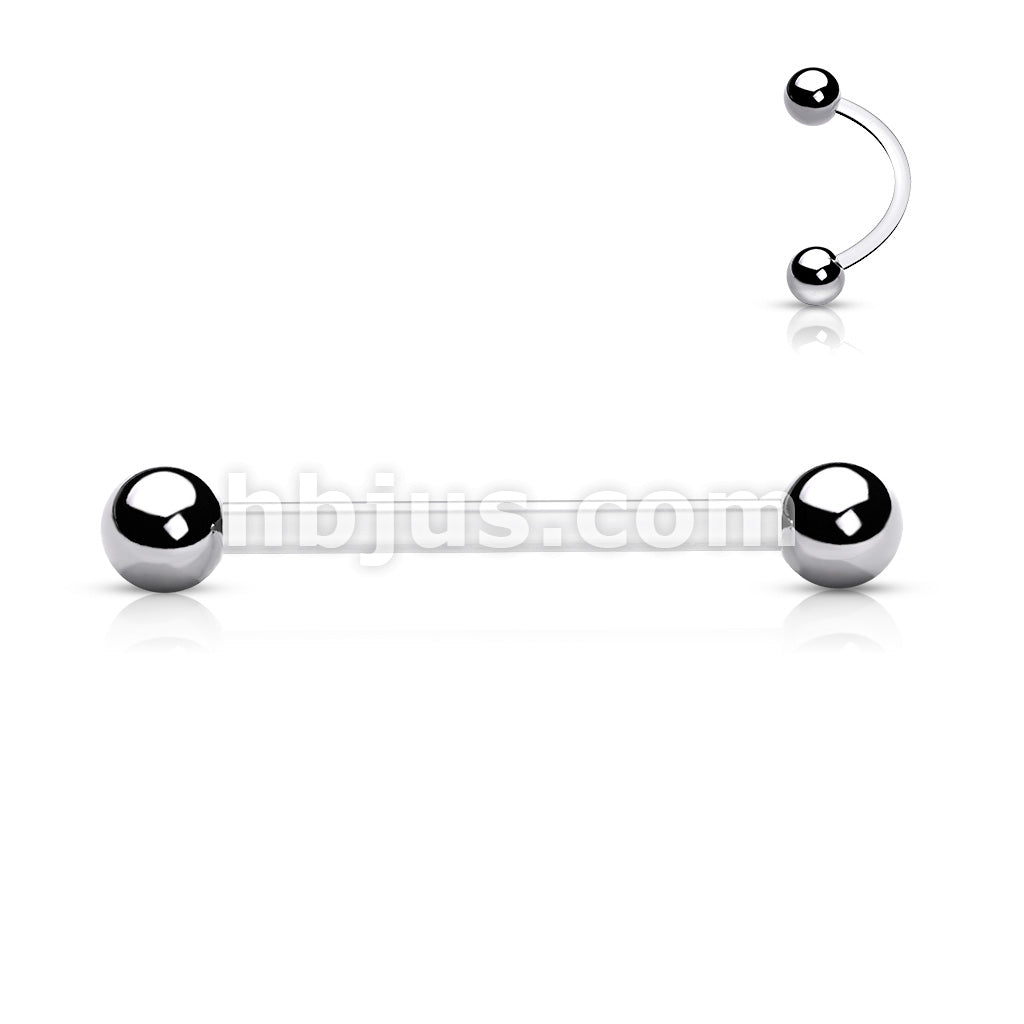 Bioflex PTFE Eyebrow with 316L.S.Steel Ball Ends - Image 2
