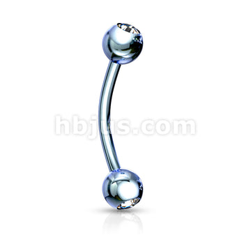 316L Surgical Steel 2-Press Fit Gem Balls Titanium IP Over 316L... - Image 10
