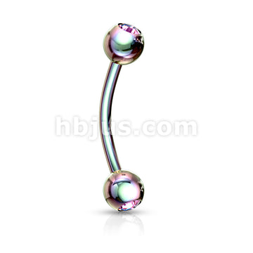 316L Surgical Steel 2-Press Fit Gem Balls Titanium IP Over 316L... - Image 12