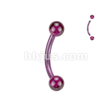 24 Pc Assorted Pack of Bioflex Curved Barbells With Acrylic Balls - Image 2
