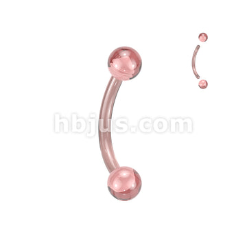 24 Pc Assorted Pack of Bioflex Curved Barbells With Acrylic Balls - Image 7