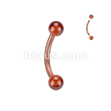 24 Pc Assorted Pack of Bioflex Curved Barbells With Acrylic Balls - Image 8