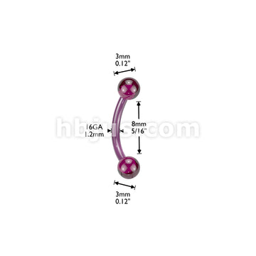 24 Pc Assorted Pack of Bioflex Curved Barbells With Acrylic Balls - Image 10