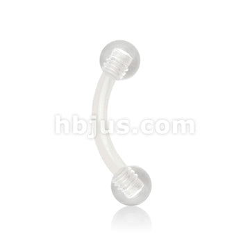 Bioflex Acrylic Flexible Eyebrow Curve W/ Acrylic Ball - Image 4