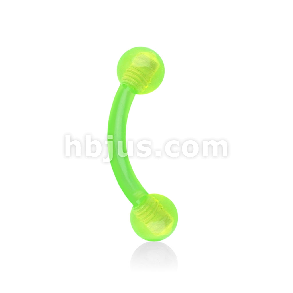 Bioflex Acrylic Flexible Eyebrow Curve W/ Acrylic Ball - Image 5