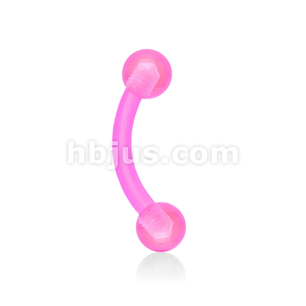 Bioflex Acrylic Flexible Eyebrow Curve W/ Acrylic Ball - Image 7