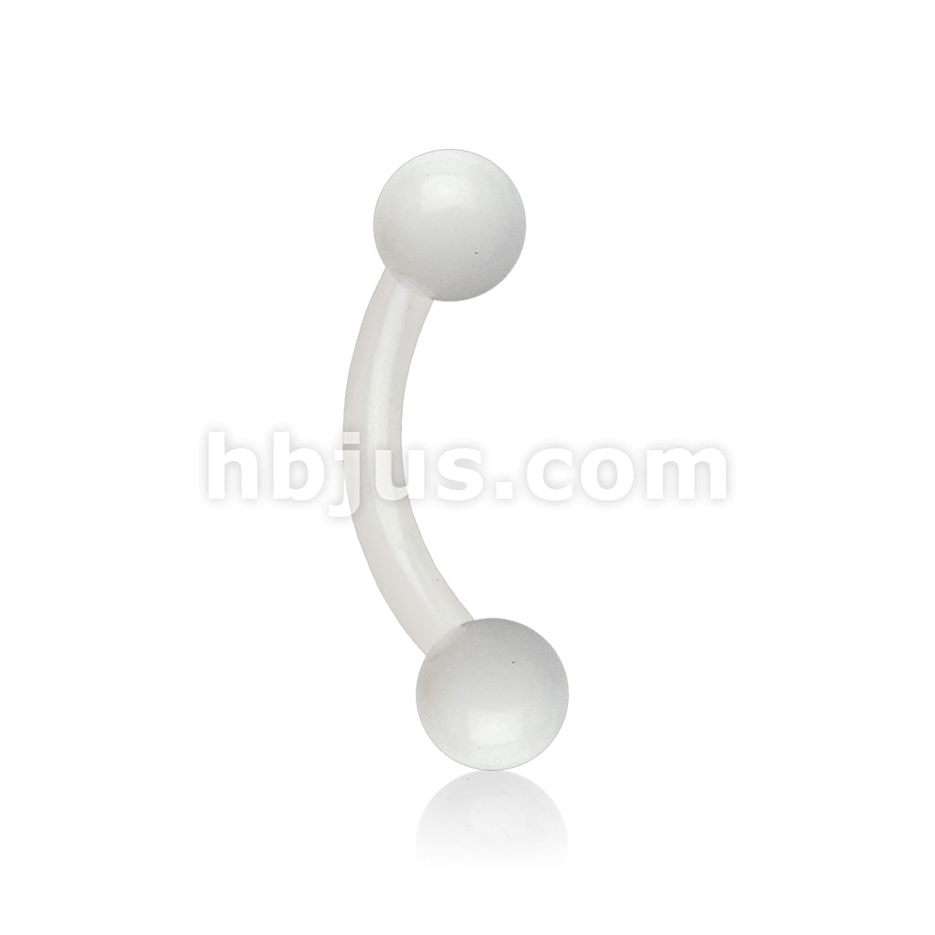 Bioflex Acrylic Flexible Eyebrow Curve W/ Acrylic Ball - Image 9