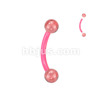 24 Pc Assorted Pack of Bioflex Curved Barbells With Glow In The Dark Acrylic Balls - Image 5