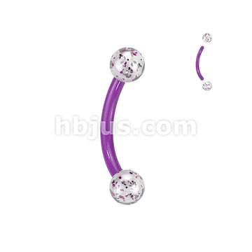 Bioflex Ultra Glitter Acrylic Balls Flexible Eyebrow Curve - Image 2