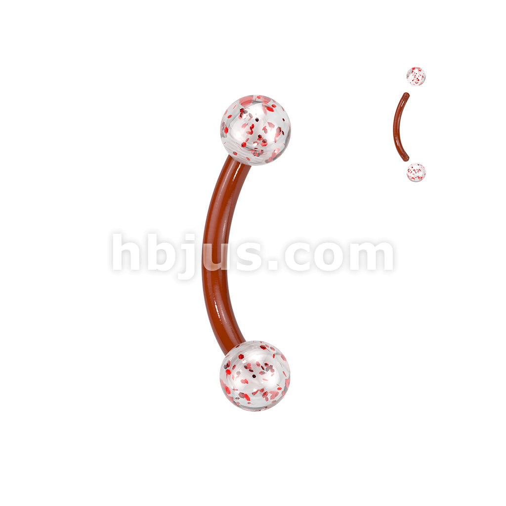 Bioflex Ultra Glitter Acrylic Balls Flexible Eyebrow Curve - Image 7