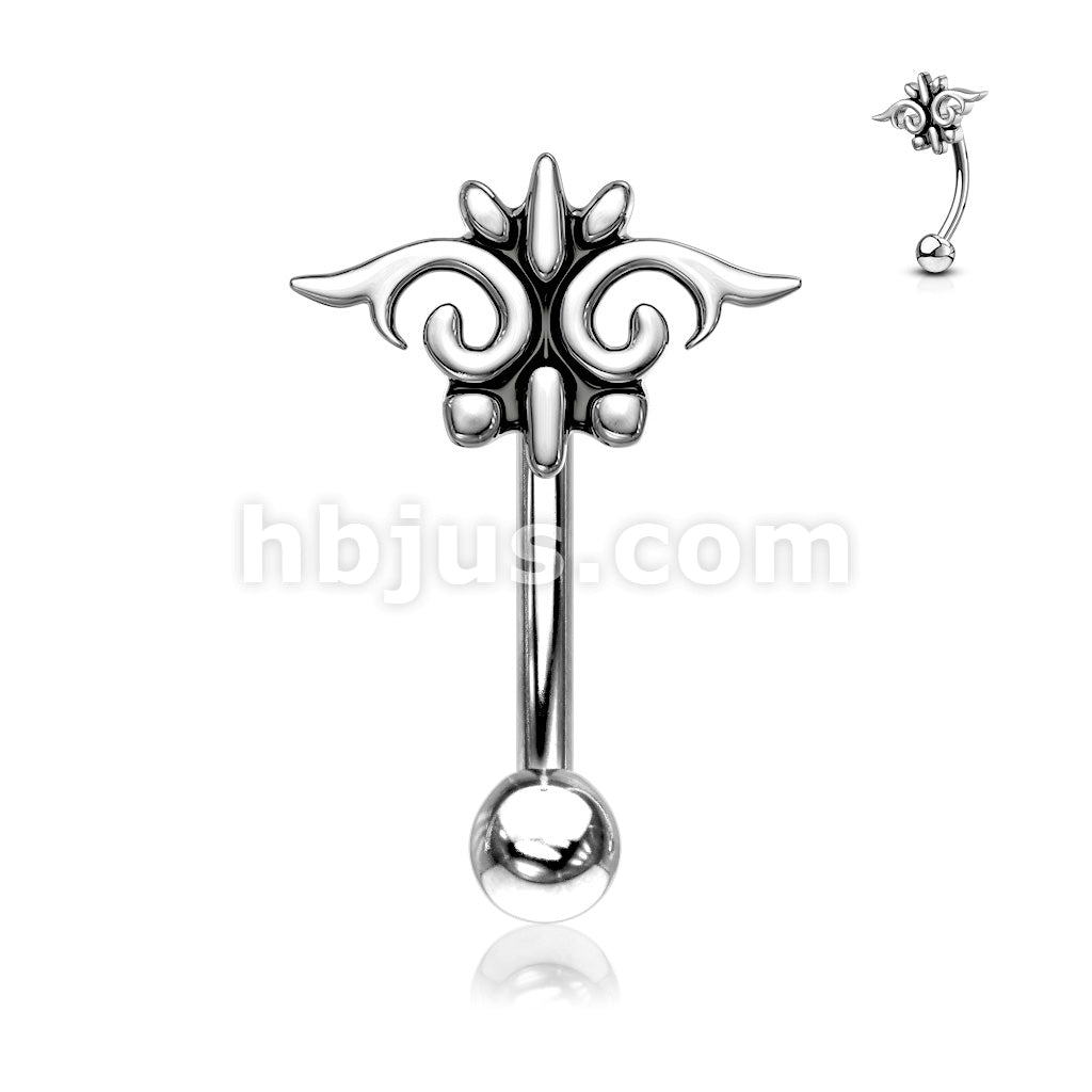 316L Surgical Steel 316L Surgical Steel Abstract Face Eyebrow... - Image 2