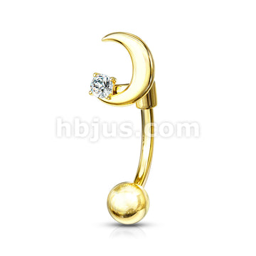 316L Surgical Steel 316L Surgical Steel Eyebrow Curved Barbell Crescent... - Image 4
