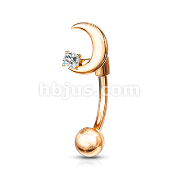 316L Surgical Steel 316L Surgical Steel Eyebrow Curved Barbell Crescent... - Image 5