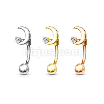 316L Surgical Steel 316L Surgical Steel Eyebrow Curved Barbell Crescent... - Image 7