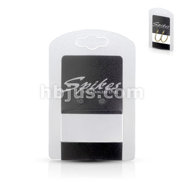 316L Surgical Steel 100 Pcs of 'Spikes Stainless Steel' Print Hoop...