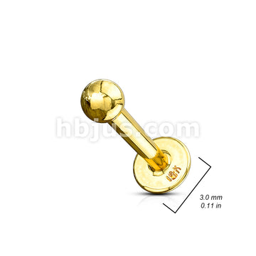 14KT  Gold 14K Gold LabretMonroe - Image 8