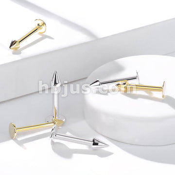 14KT  Gold 14K Gold Spike Top LabretMonroe - Image 7