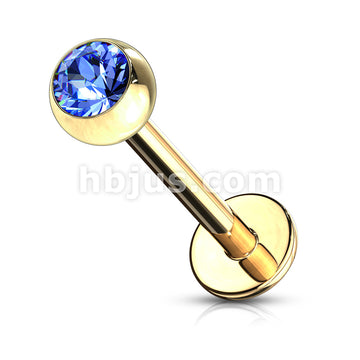 Gold Plated Over 316L Surgical Steel Labret Studs With Press Fit... - Image 4