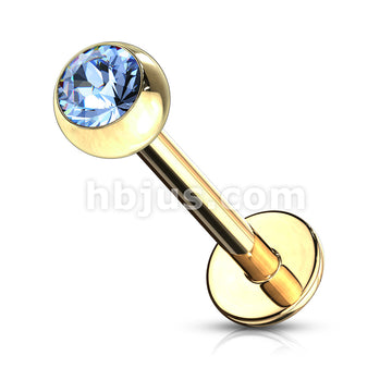 Gold Plated Over 316L Surgical Steel Labret Studs With Press Fit... - Image 8