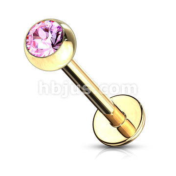 Gold Plated Over 316L Surgical Steel Labret Studs With Press Fit... - Image 9