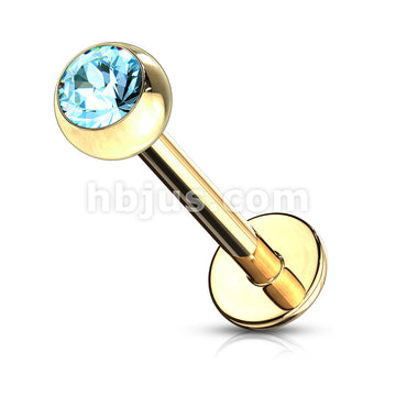 Gold Plated Over 316L Surgical Steel Labret Studs With Press Fit... - Image 10