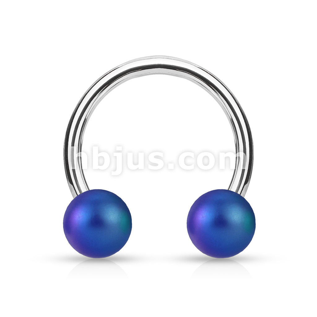 316L Surgical Steel Matte Finish Pearlish Ball 316L Surgical Steel... - Image 3