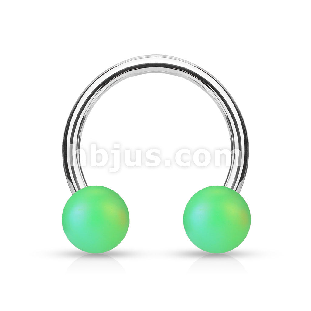 316L Surgical Steel Matte Finish Pearlish Ball 316L Surgical Steel... - Image 4