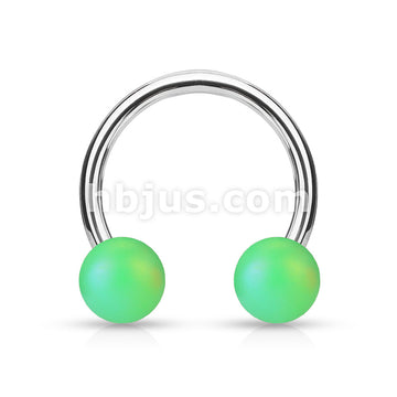 316L Surgical Steel Matte Finish Pearlish Ball 316L Surgical Steel... - Image 4