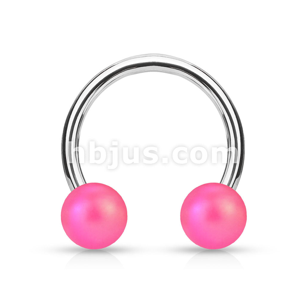 316L Surgical Steel Matte Finish Pearlish Ball 316L Surgical Steel... - Image 5