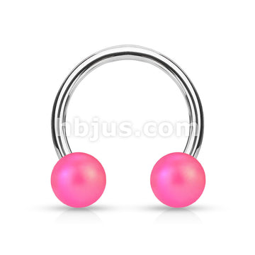 316L Surgical Steel Matte Finish Pearlish Ball 316L Surgical Steel... - Image 5