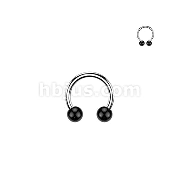 24 Pc Assorted Pack of 316L Horseshoes With Acrylic Balls - Image 5