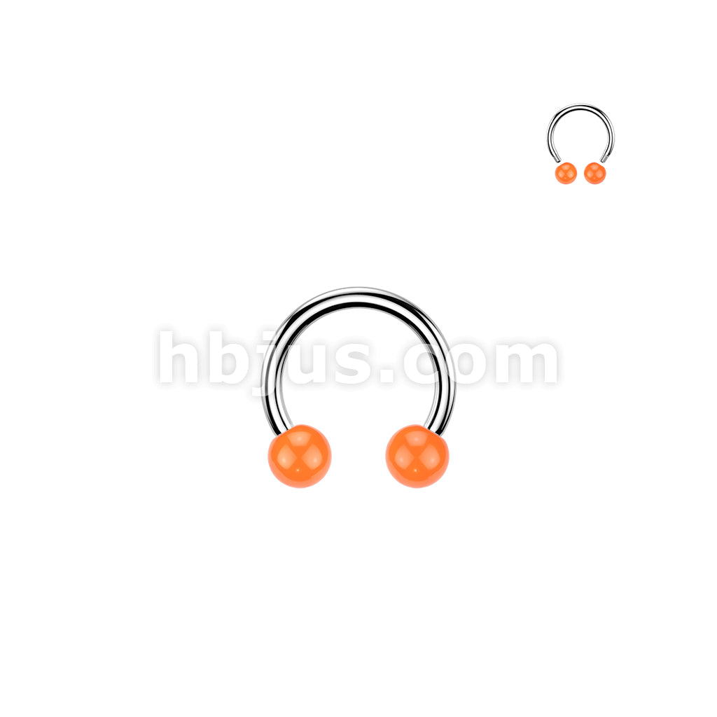 24 Pc Assorted Pack of 316L Horseshoes With Acrylic Balls - Image 6