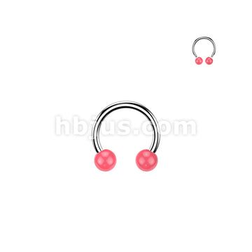 24 Pc Assorted Pack of 316L Horseshoes With Acrylic Balls - Image 7