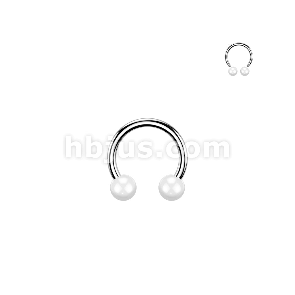 24 Pc Assorted Pack of 316L Horseshoes With Acrylic Balls - Image 9