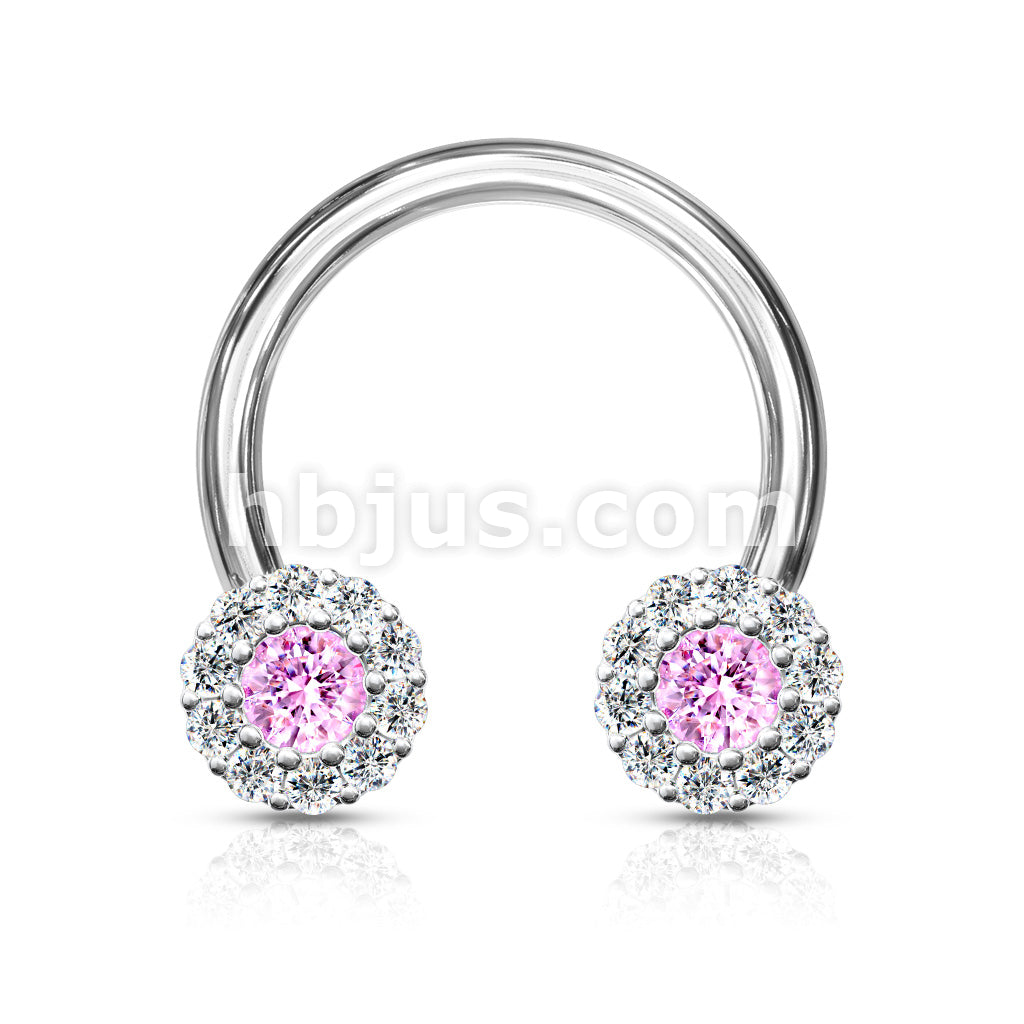 316L Surgical Steel Paved CZ Daisy Ends  316L Surgical Steel Circular... - Image 4