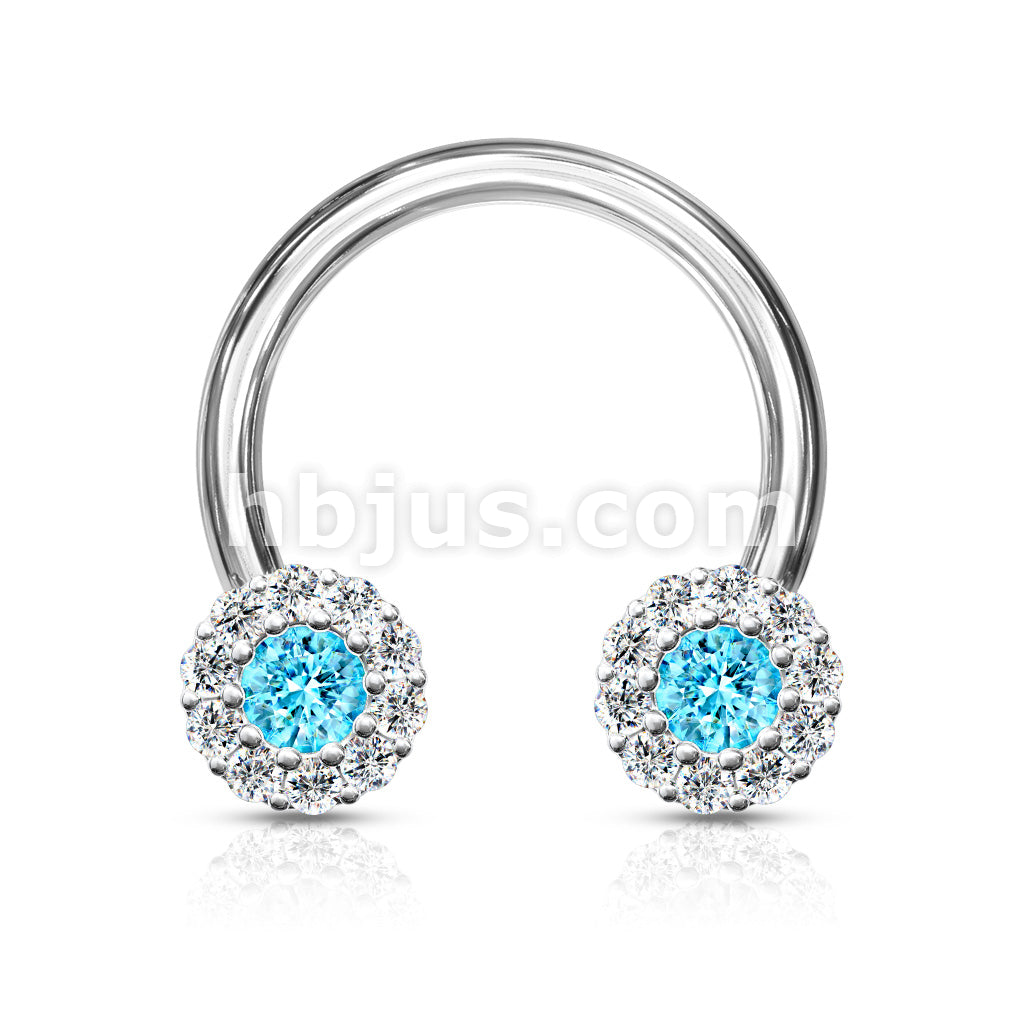 316L Surgical Steel Paved CZ Daisy Ends  316L Surgical Steel Circular... - Image 5